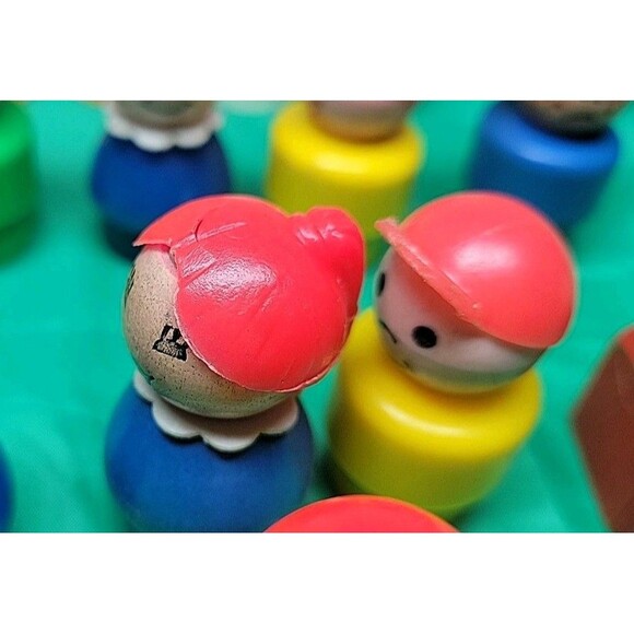 Vintage Fisher Price Little People Mix Figures LOT of 18 Some RARE 60s & 70s - Picture 9 of 11
